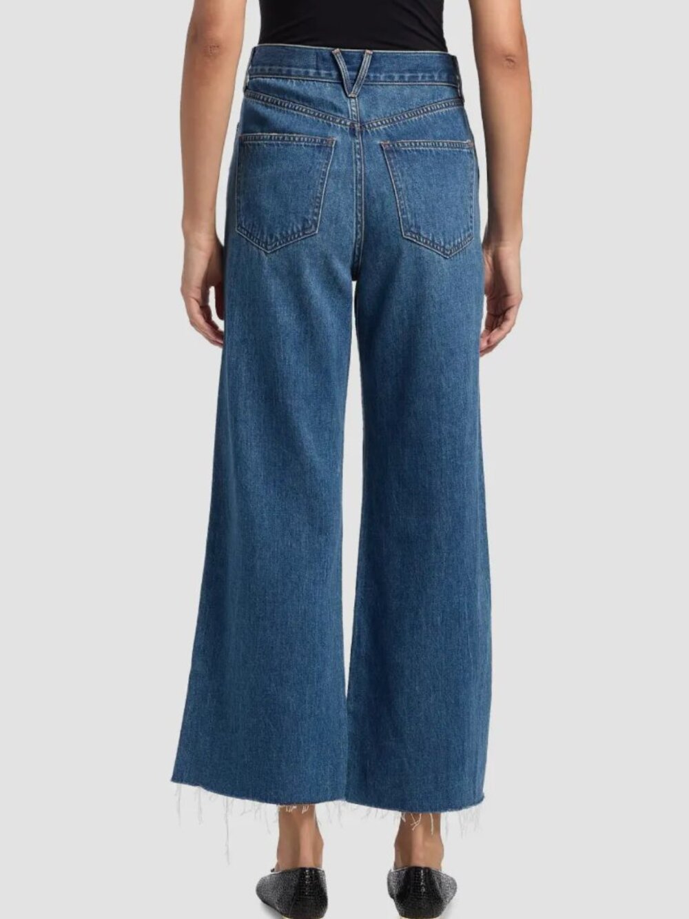 Veronica Beard Taylor high-rise crop jeans, size 31, medium wash - Picture 6 of 6